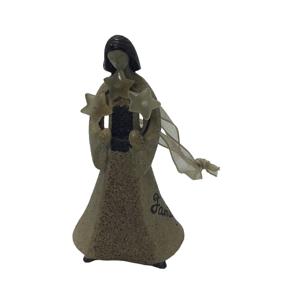 Art Stone by Carson home accents "Family" 4.25" statue mother stars stone